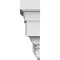 Ekena Millwork 91" Bottom Width x 96 3/4" Top Width x 11 7/8"H x 5/8"P Stockport Crosshead CRH12X91ST - alternate 2